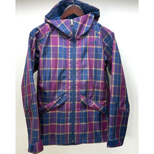 THE NORTH FACE Women's Small Plaid Soft Shell Hooded Jacket